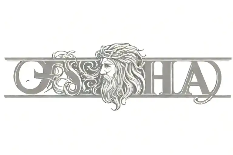 YESHUA tattoo design idea