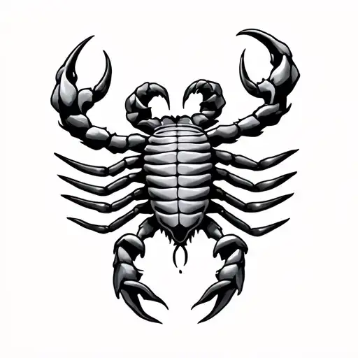 Scorpio And Aquarius tattoo design idea