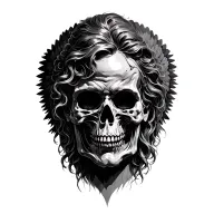 Mowers and angels Face A Face with death decor with tomb for the mower and decor angelique for the angel coast tattoo design idea