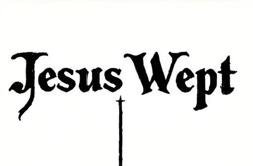 "Jesus Wept" tattoo design idea