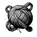 Mac miller lyrics untangling a ball of yarn tattoo design idea
