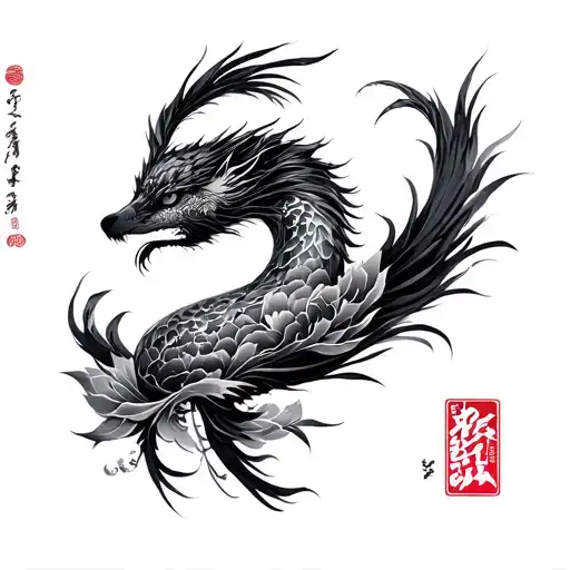 Byakko Back Tattoo Irezumi Style tattoo design idea