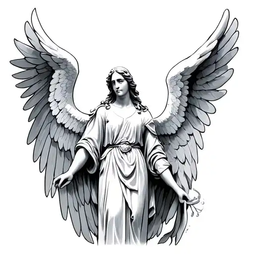 Guardian Angel tattoo design idea