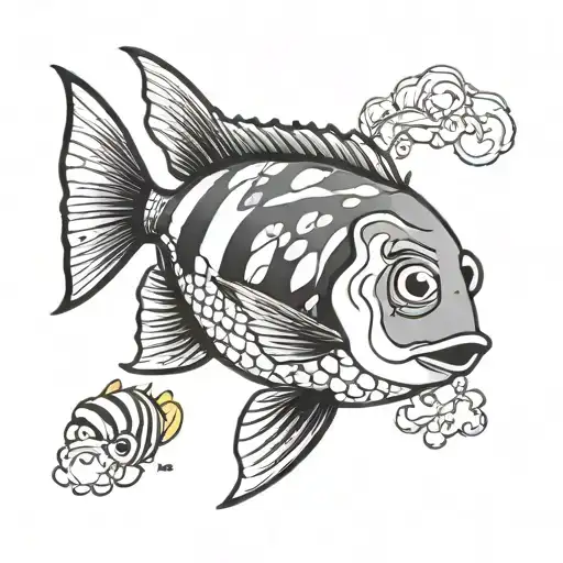 dory the fish with tattoo  tattoo design idea