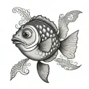 dory the fish with tattoo  tattoo design idea