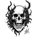 hell tattoo design idea
