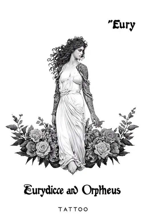 "Eury" Eurydice And Orpheus tattoo design idea