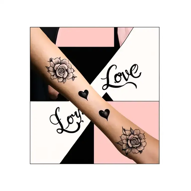 I want the word Love on one wrist and Loyal on the other wrist tattoo design idea