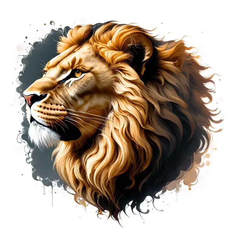 Leo zodiac sign tattoo design idea