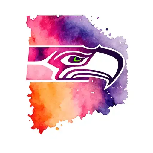 Dark Side Seattle Seahawks logo tattoo design idea