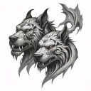 Cerberus tattoo design idea