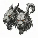 Cerberus tattoo design idea