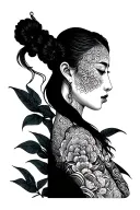 balance, respect, Asian  tattoo design idea