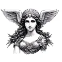 Athena Aphrodite tattoo design idea