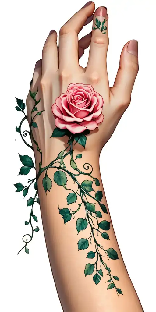 Rose Paw Print Vines Wrapping Around BzD4TdNFpRqXTiV67vxSH8 ...