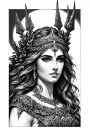 Goddess Freya tattoo design idea