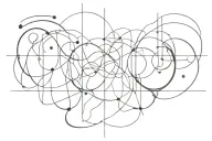 Sketch of abstraction from words "see yourself inside" for tattoo tattoo design idea