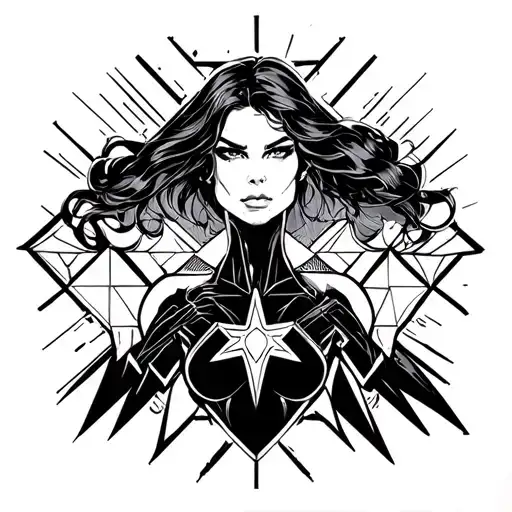 "Avengers, Marvel, Wanda" instead of the tattoo on my arm, suggested a beautiful and soft design about Wanda Maximoff, on this existing old tattoo tattoo design idea