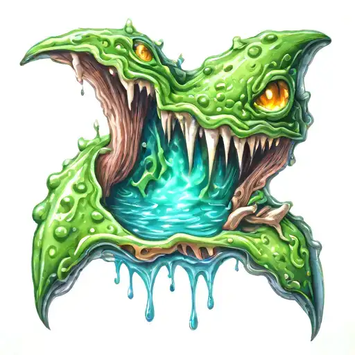 slime tattoo design idea