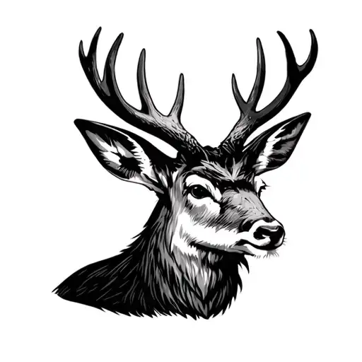 Jackalope tattoo design idea