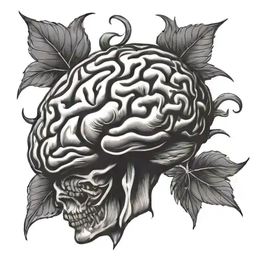 Brain Cancer tattoo design idea