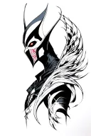 jhin from lol tattoo design idea