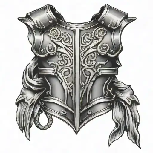 scottish shoulder armour plate tattoo design inspired tattoo design idea