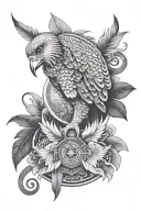 philippine eagle soaring tattoo design idea