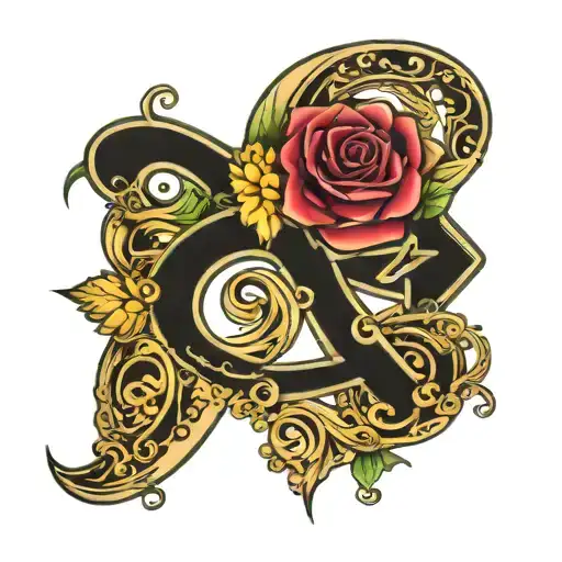 Infinity sign with frank written inside  tattoo design idea