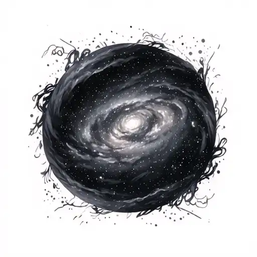 Milky Way Galaxy tattoo design idea