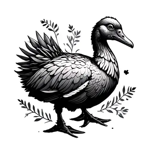 dodo bird simple tattoo tattoo design idea