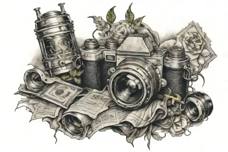 lost memories tattoo tattoo design idea