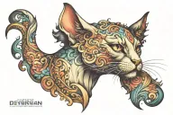 Persian deviant tattoo design idea