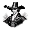 Create a tattoo design idea to the song Paul Revere by Noah Kahan. Without any inscriptions. No human figures.  tattoo design idea