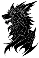 Fenrir Rising's head tattoo design idea