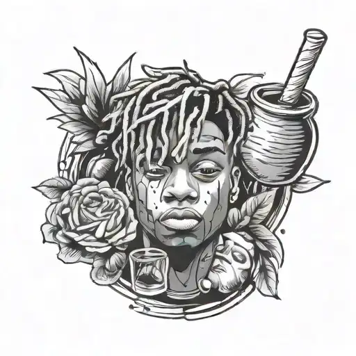 juice WRLD tattoo design idea