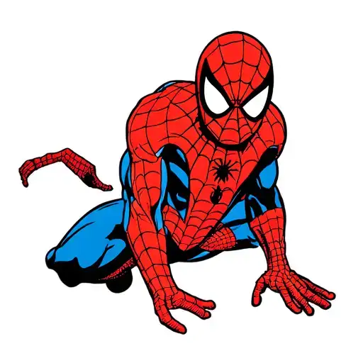 Spiderman logo tattoo design idea