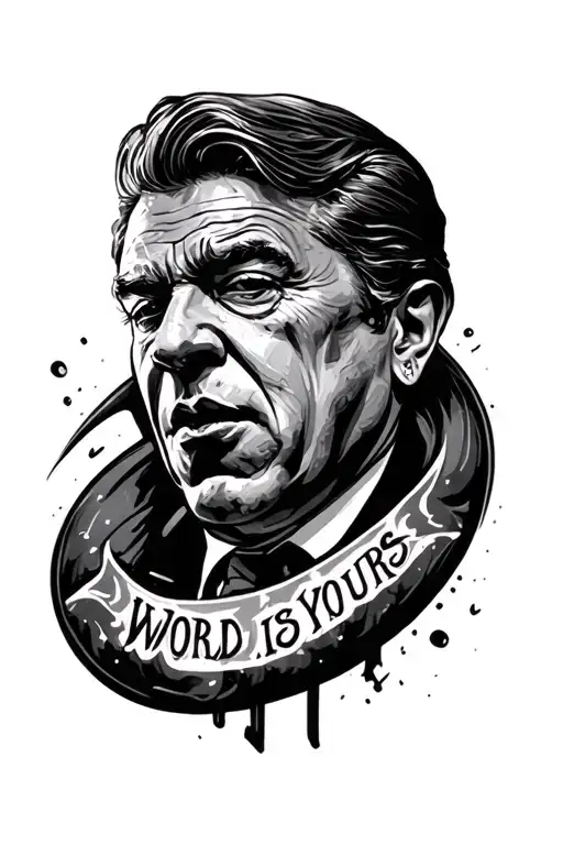 the world is yours from scarface tattoo design idea