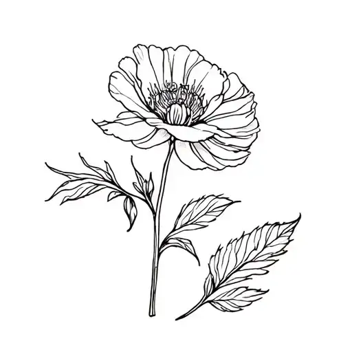 Hadestown carnation tattoo design idea