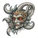 Cesar GOD of Everything happens for a reason tattoo design idea