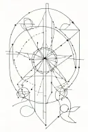 arcane line tattoo tattoo design idea