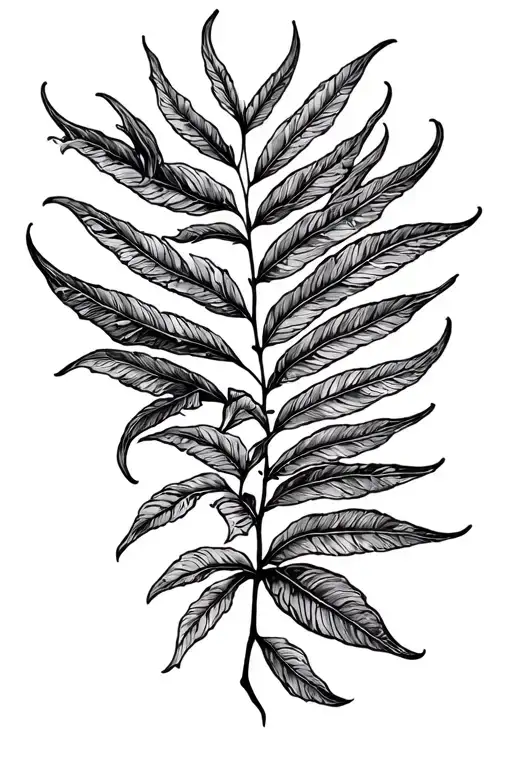 alot of leafs tattoo design idea