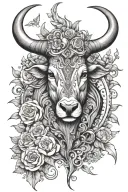 ayan,Taurus,oddisha tattoo design idea