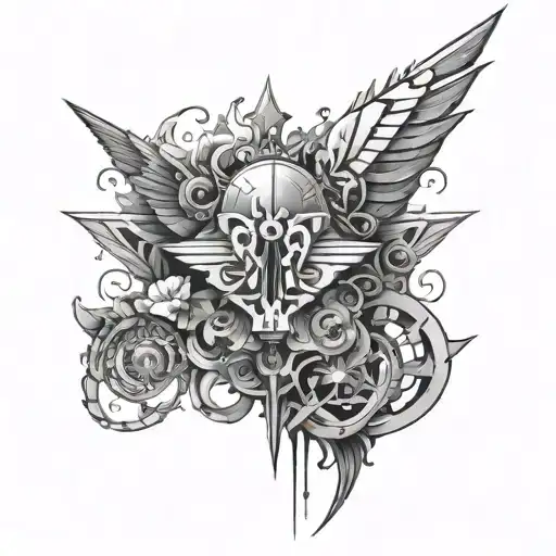 Konami Code tattoo design idea