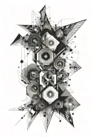 audio psychedelic tattoo design idea