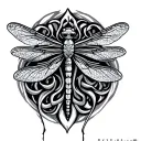 Celtic Dragonfly tattoo design idea