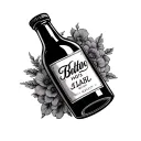 Nos Bottle tattoo design idea