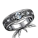 Wedding Ring tattoo design idea