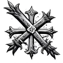 Serbian Cross tattoo design idea