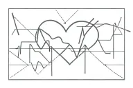 heart and flatline tattoo design idea